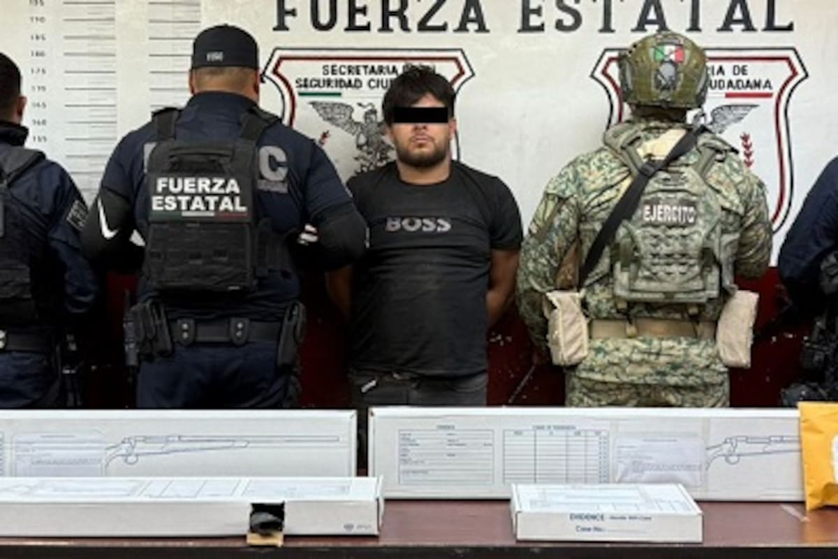 Cae sujeto con arsenal y cigarrillos con THC tras persecución policial