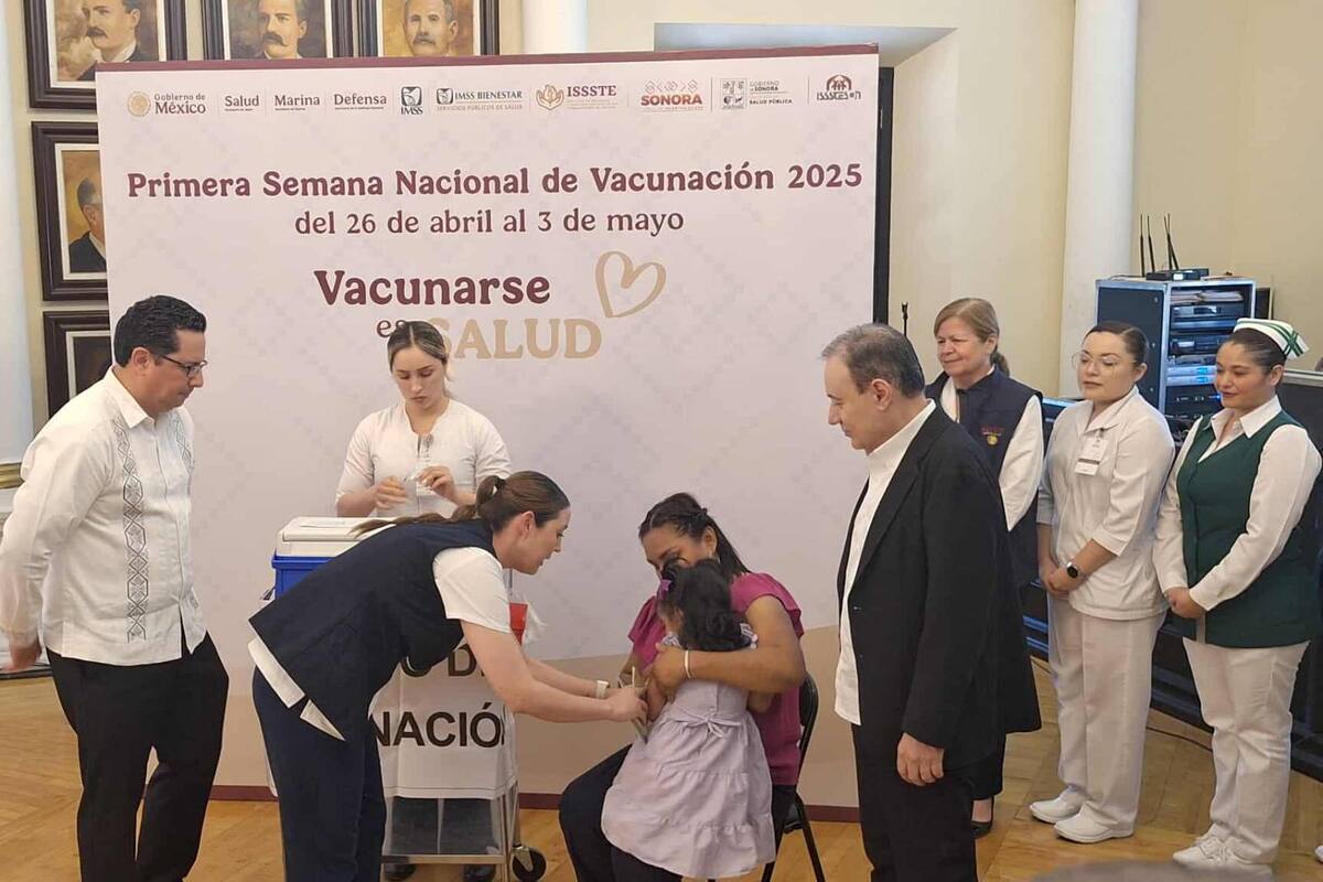 Alfonso Durazo anuncia primera Semana de Vacunación 2025 en Sonora