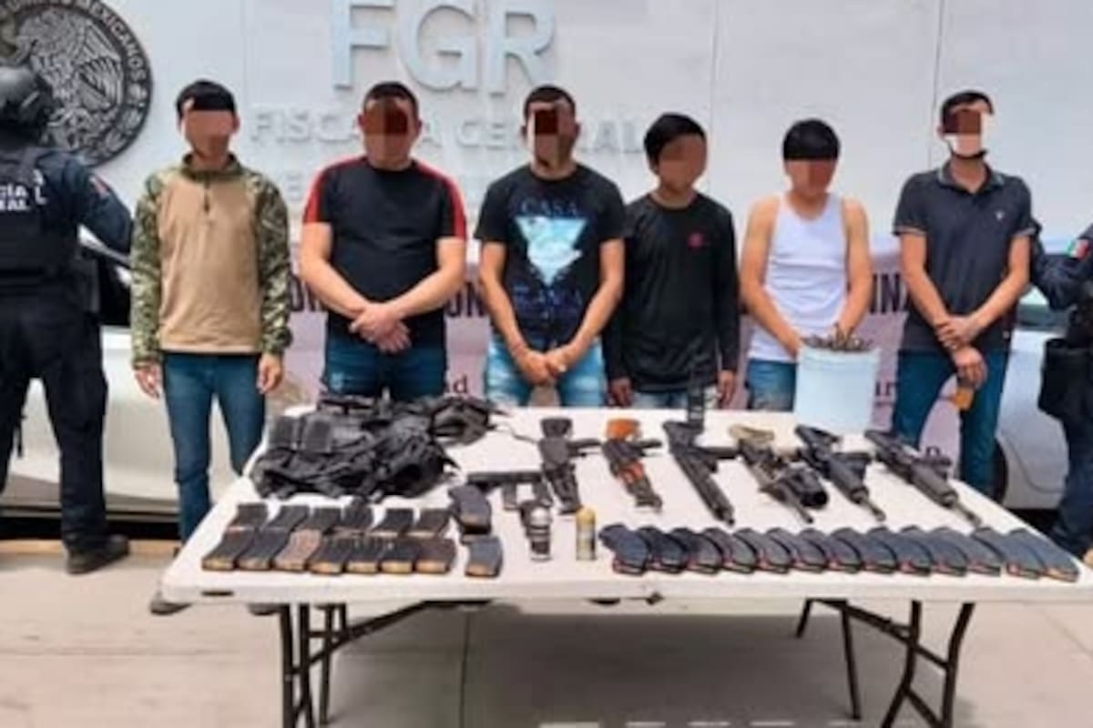 Detienen a seis hombres armados y aseguran vehículos robados en Navolato