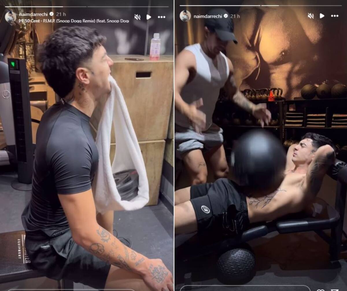 El influencer Naim Darrechi sigue entrenando boxeo con normalidad tras recibir el golpe de "Canelo".