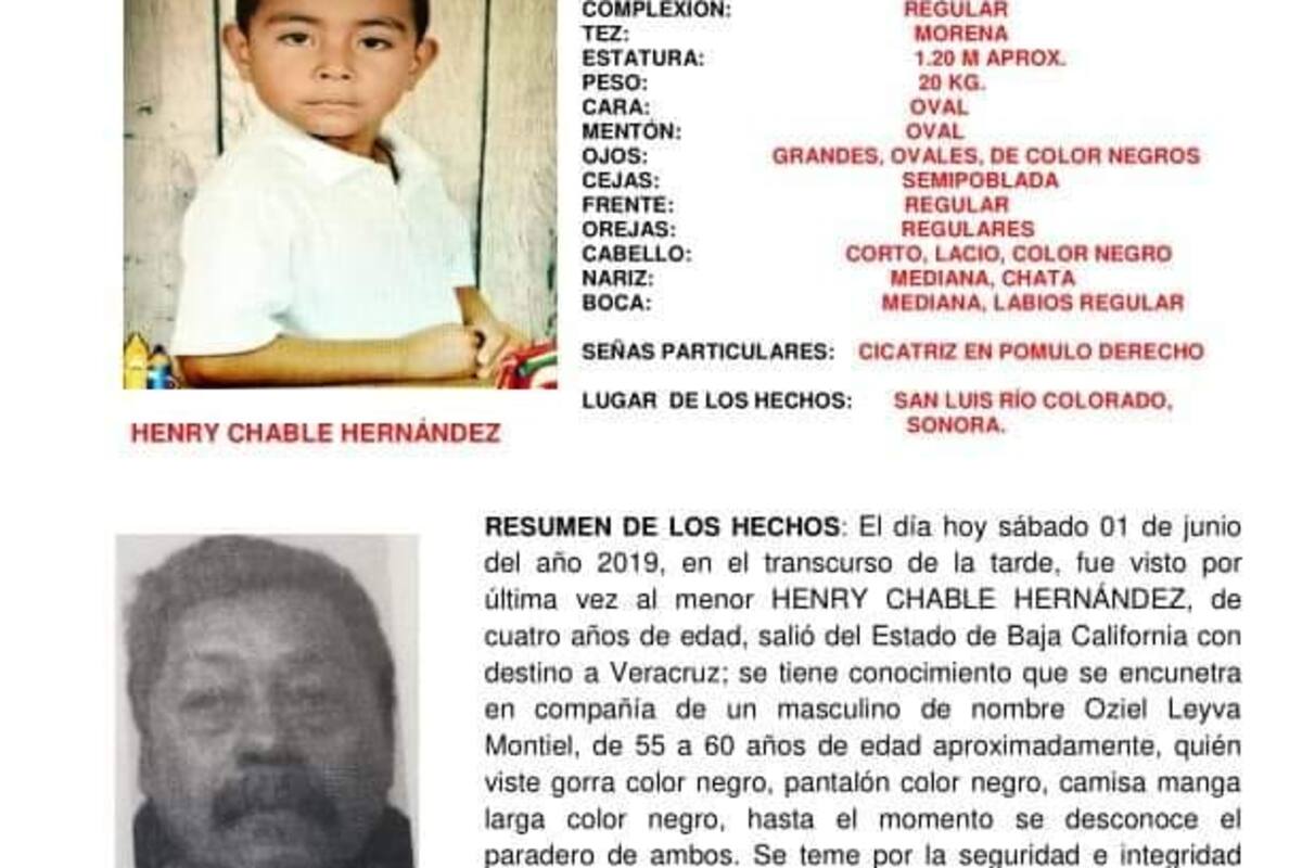 Activan alerta AMBER por desaparición de otro niño en SLRC