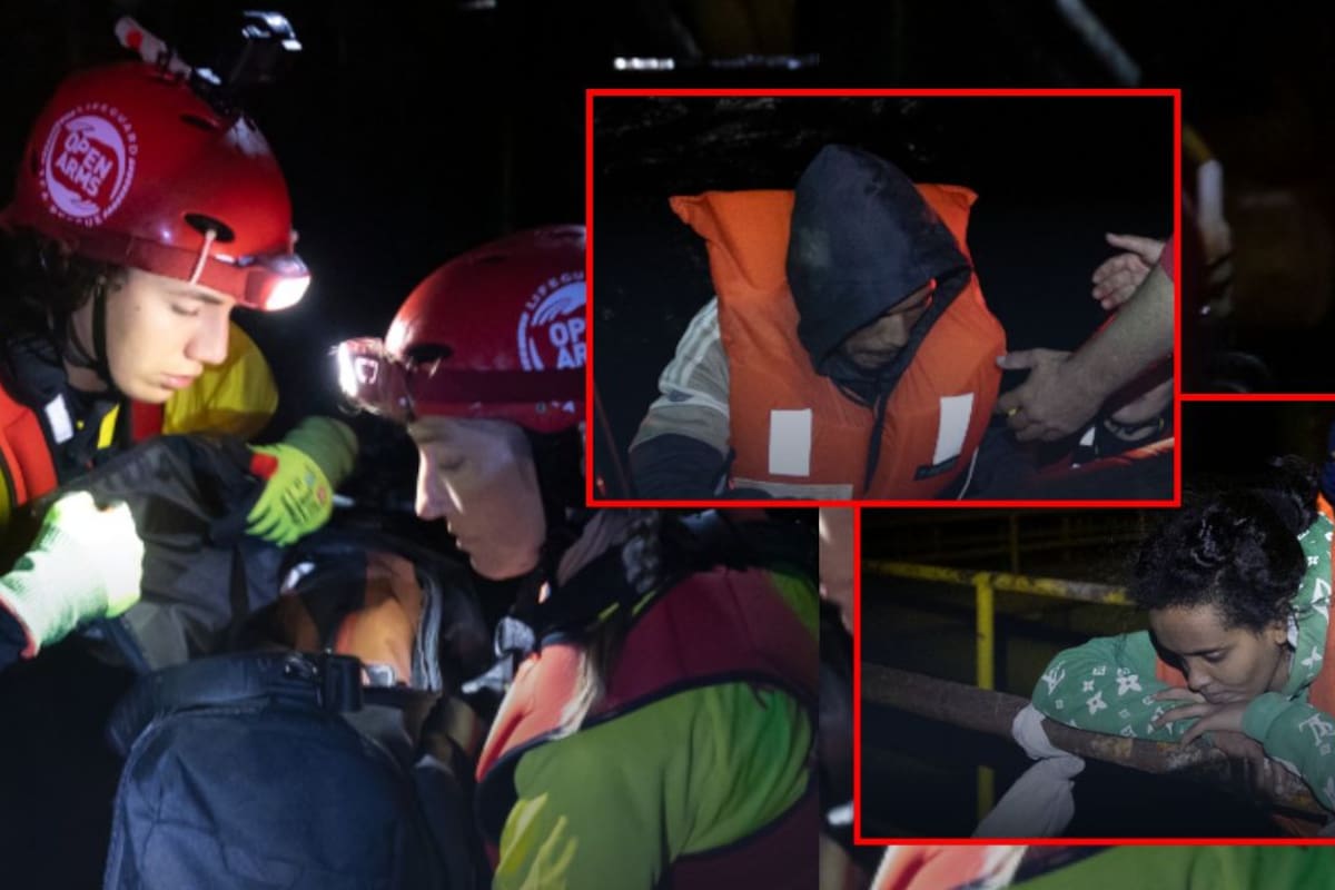 Más de 50 migrantes y un recién nacido fueron rescatados de una plataforma petrolera en el Mediterráneo tras varios días de naufragio