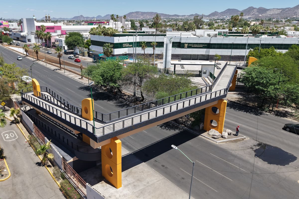 Sin planes de derribar el puente peatonal de la Universidad de Sonora, afirma el Ayuntamiento