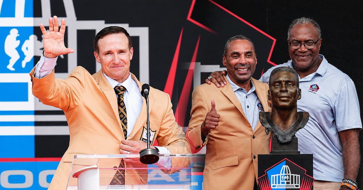 Drew Brees entra al Salón de la Fama de la NFL en ceremonia marcada por la revelación de Roger Craig