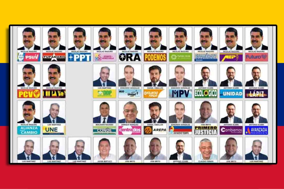 ¿Por qué aparece Nicolás Maduro 13 veces en las boletas en Venezuela?