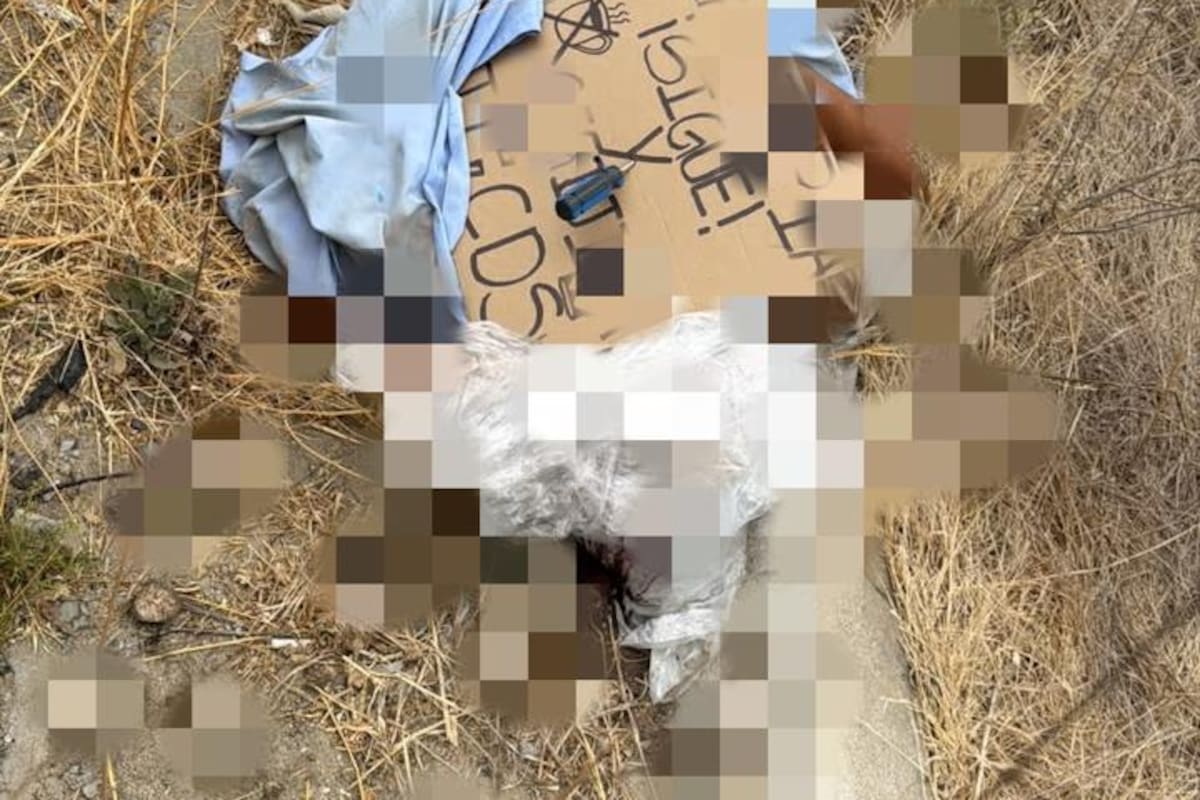 Localizan a hombre sin vida y con un narcomensaje en el cuerpo en el Corredor 2000