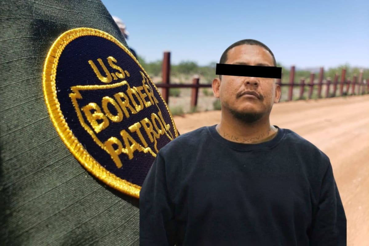 Mexicano con condena de 12 años en Estados Unidos es detenido al cruzar ilegalmente la frontera y enfrentará nuevo proceso federal