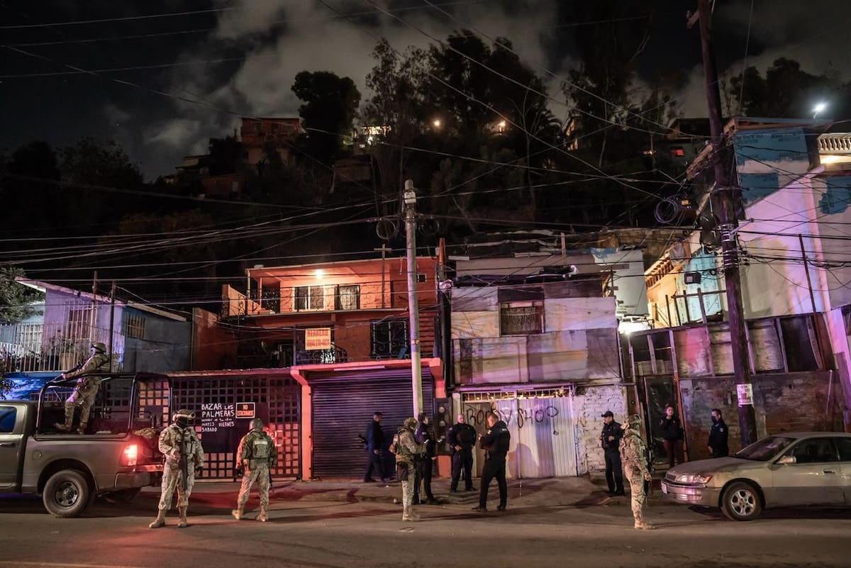 Un hombre fue asesinado a balazos la noche del martes 17 de febrero cuando se encontraba al interior de un domicilio en Cañón Palmeras, Ciudad Jardín, en la delegación Playas de Tijuana. Foto: BorderZoom