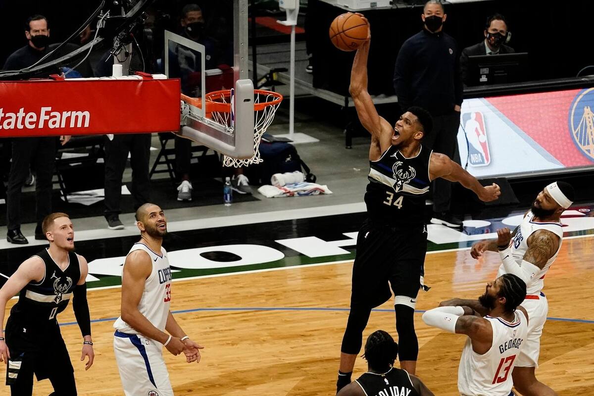Antetokounmpo se echa a los Bucks al hombro para vencer a los Clippers