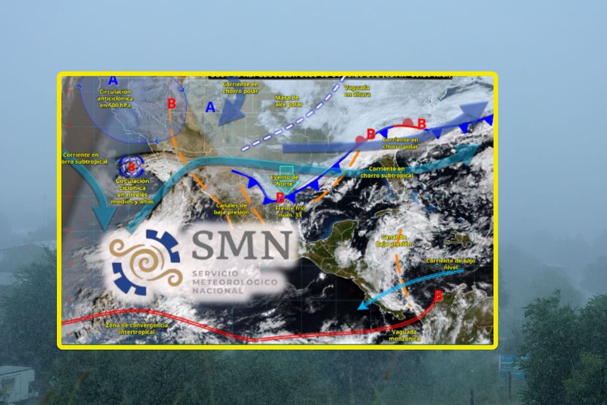 Frente frío 33 y su masa de aire polar “congelarán” estas ciudades mañana viernes y sábado con chubascos, evento de “Norte” de hasta 100 km/h, heladas y temperaturas mínimas de -5°C