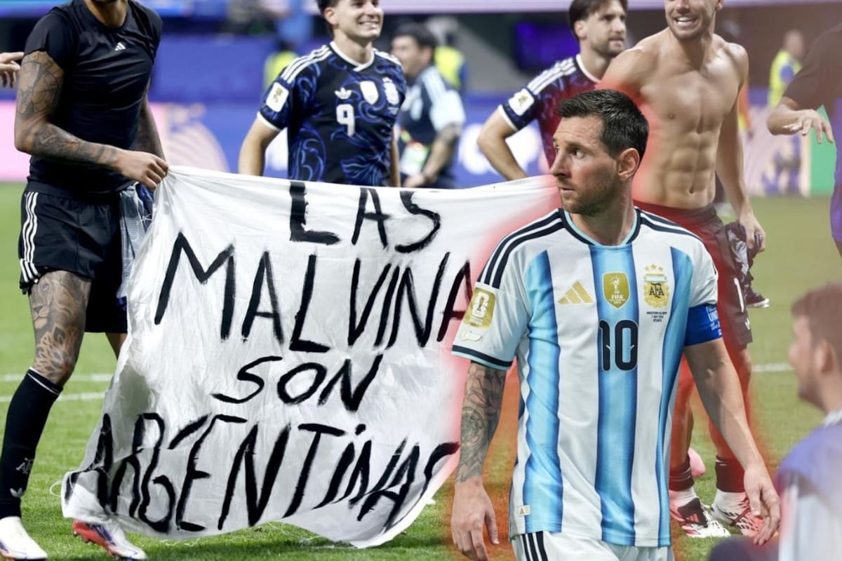 Reino Unido pide a la FIFA investigar a Argentina por exhibir una pancarta sobre las islas Malvinas y evaluar las sanciones por mostrar un mensaje político en el estadio