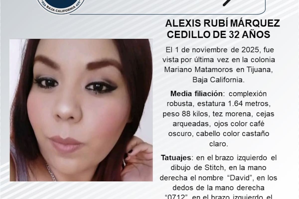 Se busca a Alexis Rubí Márquez Cedillo de 32 años