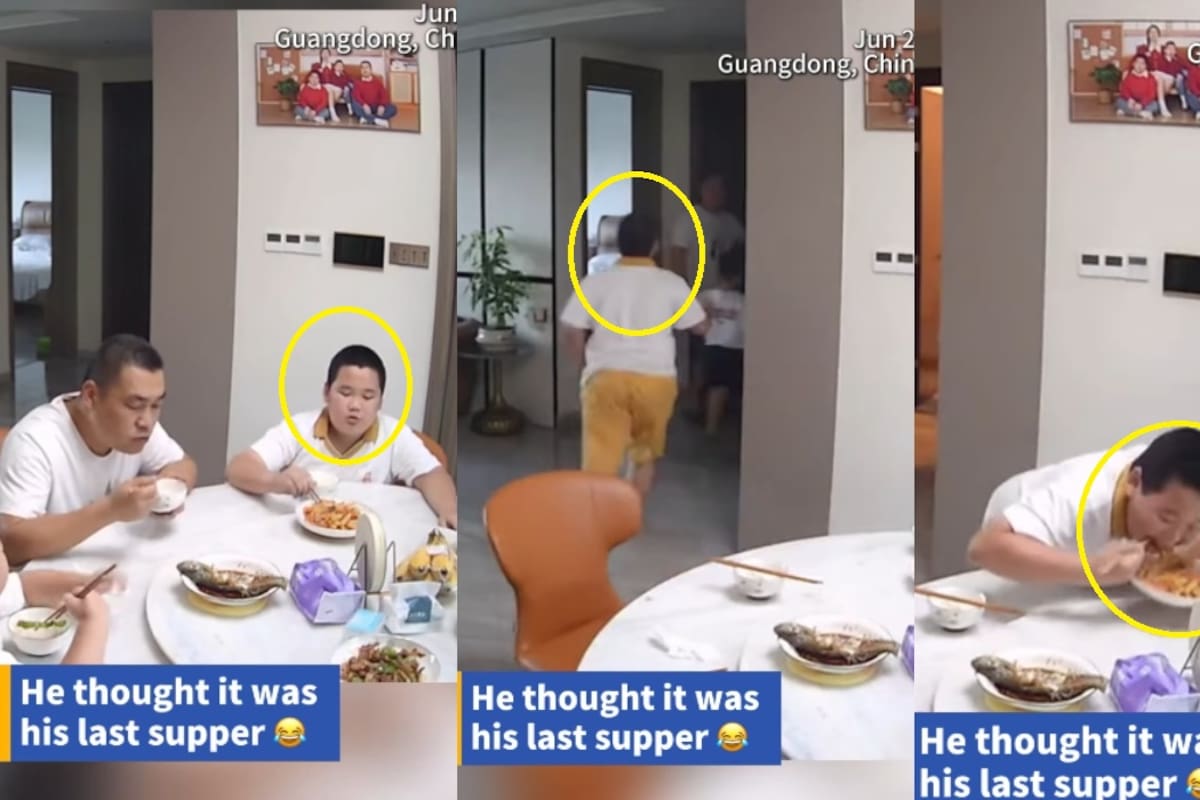 “No he terminado de comer”: familia huye por un terremoto, pero su hijo regresa a terminar su plato