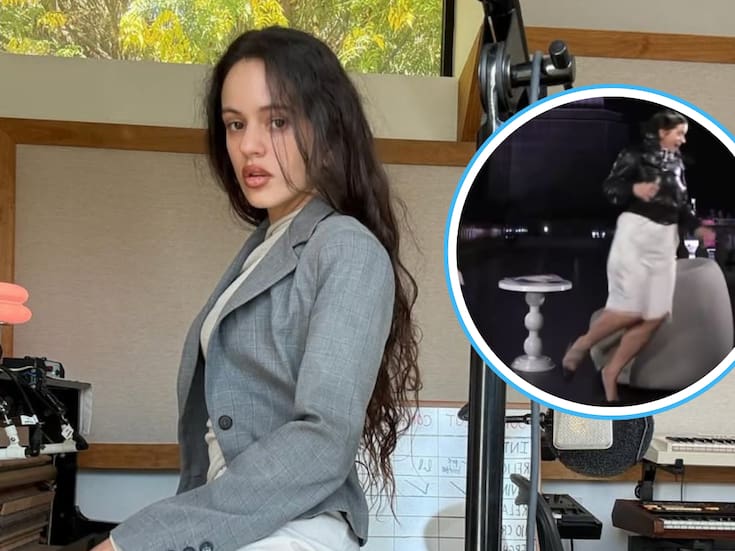 Rosalía huye de cucaracha voladora durante una entrevista en Brasil (VIDEO)