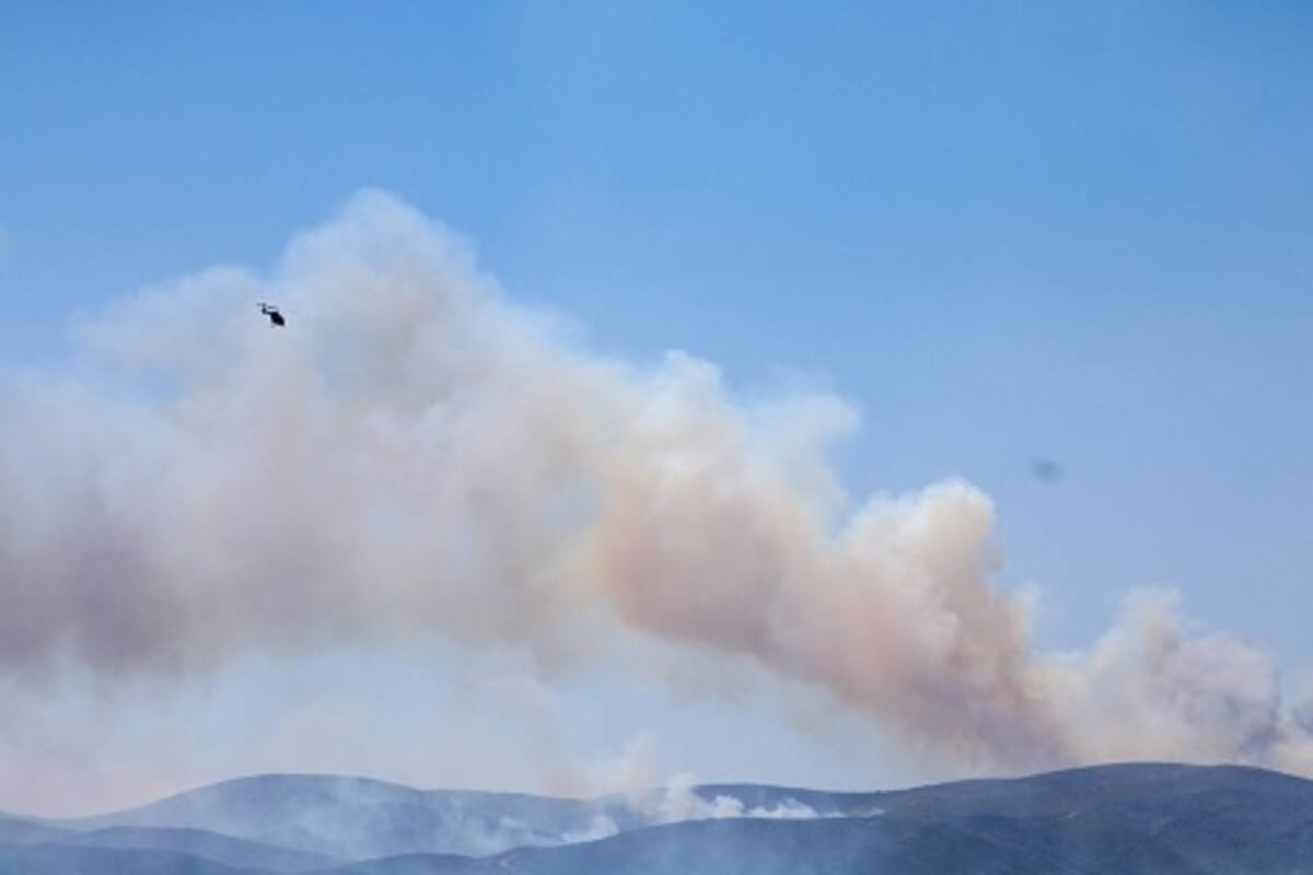 Prevén 30 horas más de combate al incendio forestal en el ejido Guadalajara 2, en Tecate