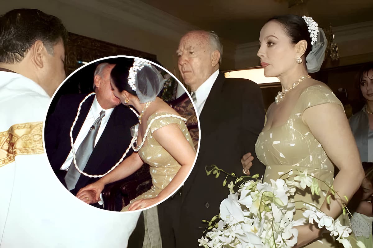 Así fue la boda de Sasha Montenegro con el presidente López Portillo, tras la muerte de su primera esposa