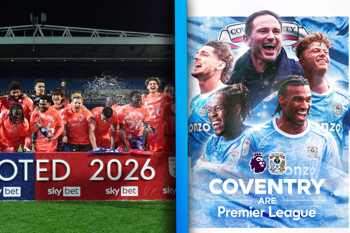 Coventry City, el equipo que regresa a la Premier League tras 25 años de la mano de una leyenda de Inglaterra