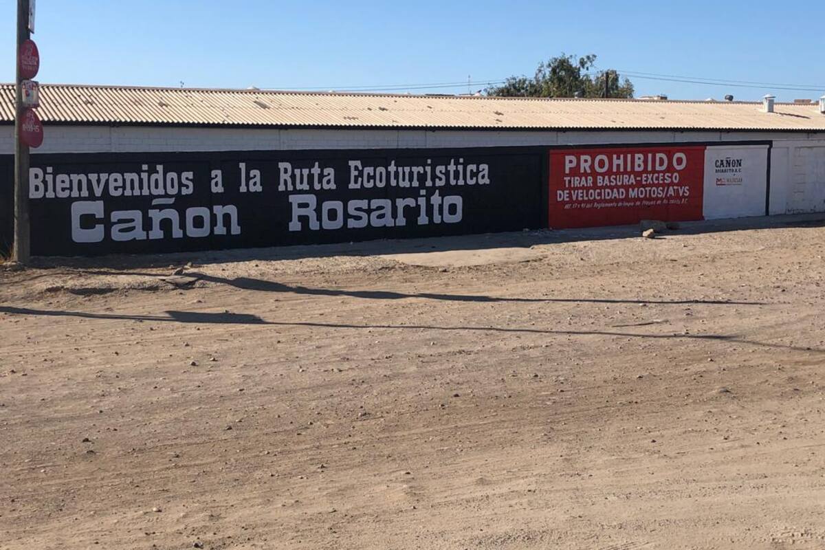 Colocan anuncios de reducción de velocidad en el Cañón Rosarito