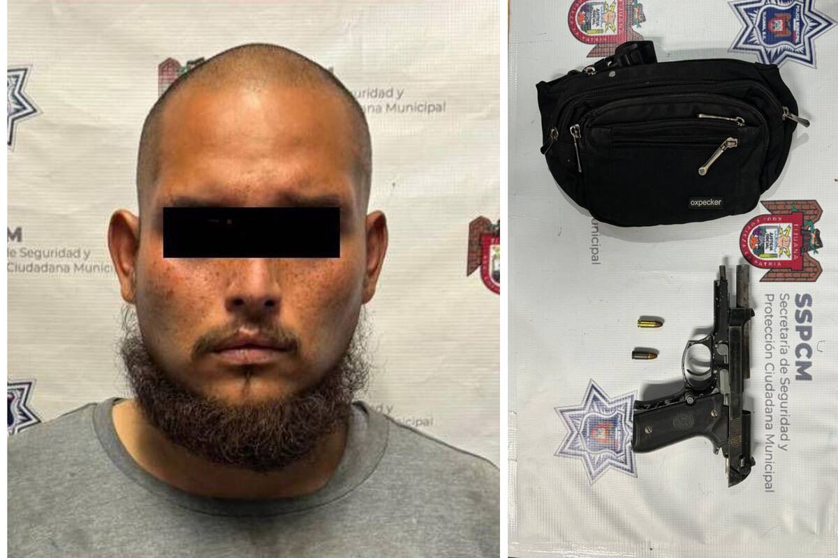 Capturan a sujeto armado en colonia Palma Real