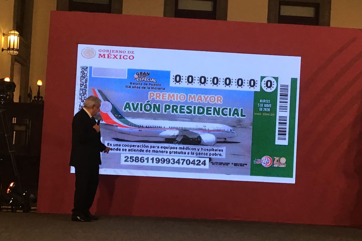 Ya hay cachito para la rifa del avión presidencial: AMLO