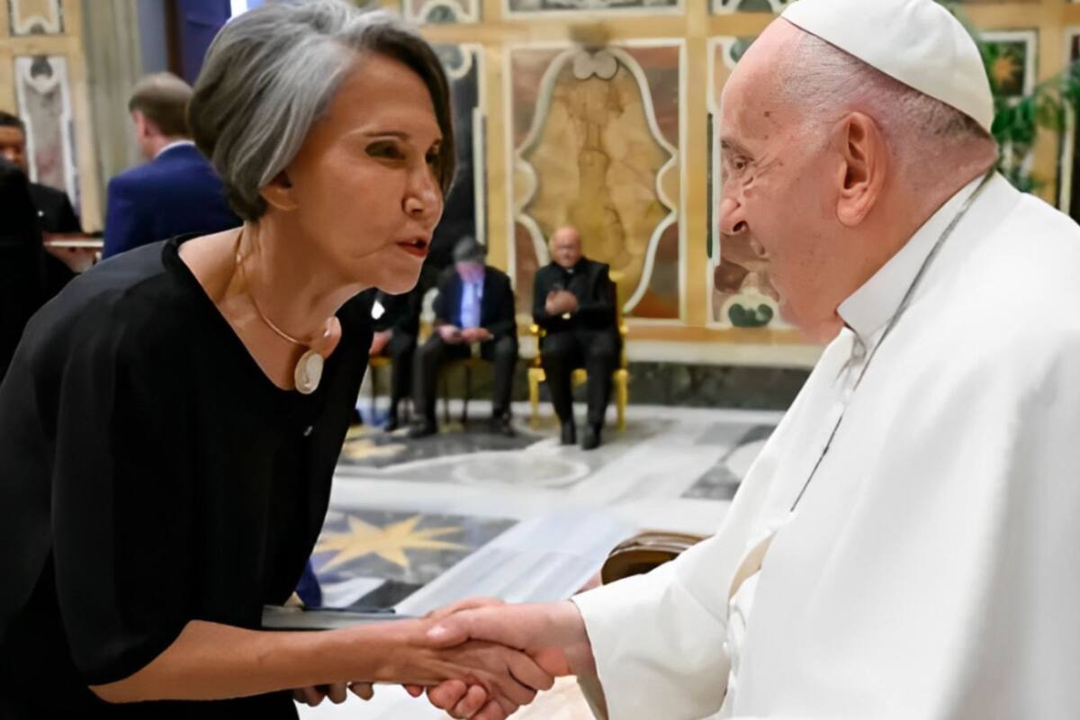 La vez que Florinda Meza fue recibida por el papa Francisco en el Vaticano