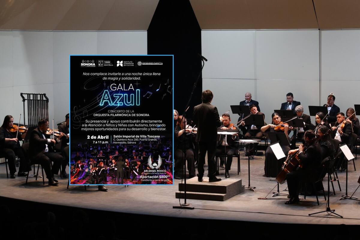 La Gala Azul por el Día Internacional de la concienciación sobre el Autismo contará con un concierto de la Orquesta Filarmónica de Sonora: Fecha, lugar y compra de boletos