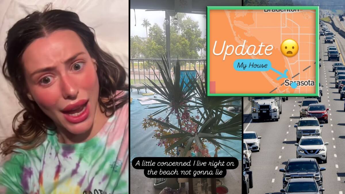 “Me voy a morir”: Influencer se niega a evacuar su casa en zona de alto riesgo por huracán Milton