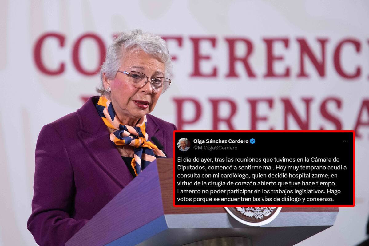 Hospitalizan a la diputada Olga Sánchez Cordero