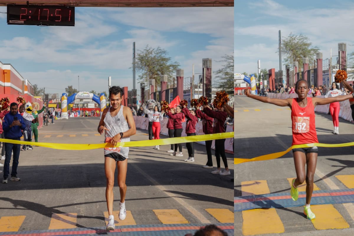 Rendón y Mutwa dominan el Maratón Baja California 2025