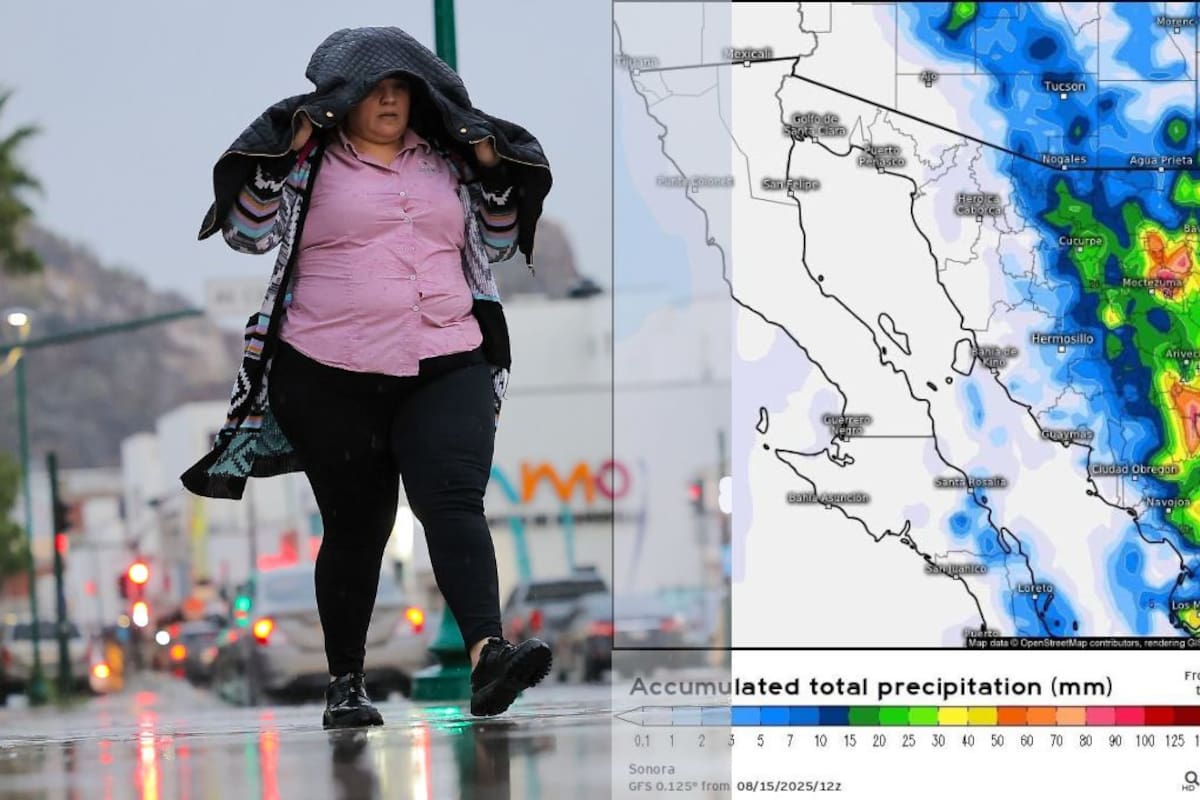 Gobierno de Sonora alerta sobre tormentas fuertes y calor extremo este fin de semana; Protección Civil emite recomendaciones para evitar inundaciones