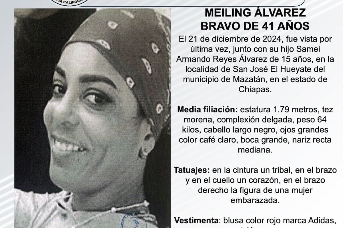 Se busca a Meiling Álvarez Bravo de 41 años de edad