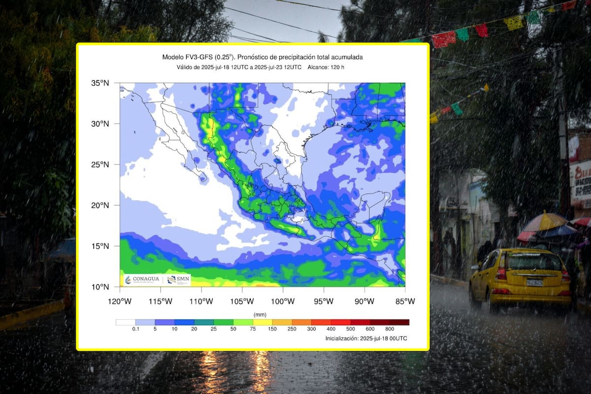 Los estados en los que se esperan fuertes lluvias para este fin de semana