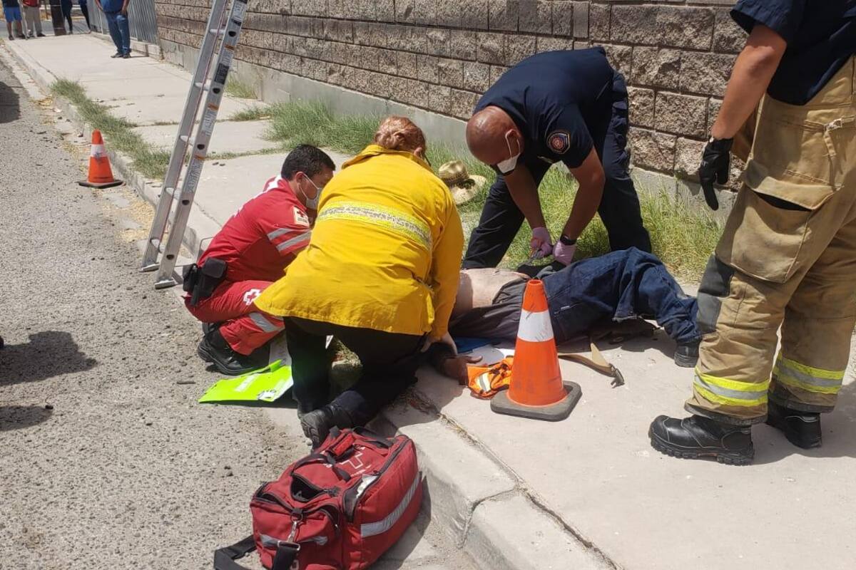 Trabajador sufre descarga eléctrica, en la Zacatecas