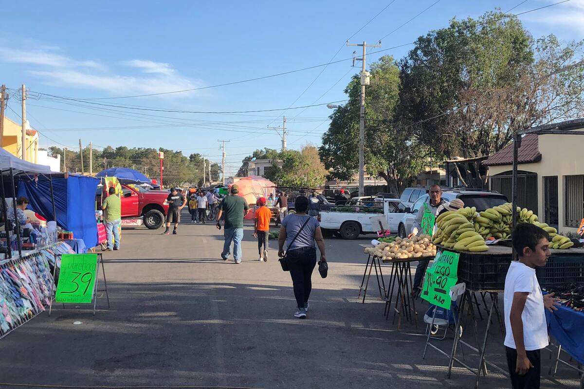 Aleja inseguridad a clientes de tianguis en Ciudad Obregón