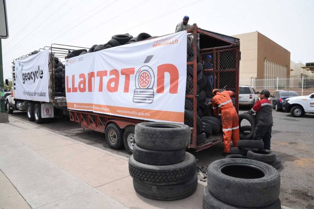 ¿Llantas viejas en casa? Llévelas al Llantatón de Servicios Públicos de Hermosillo