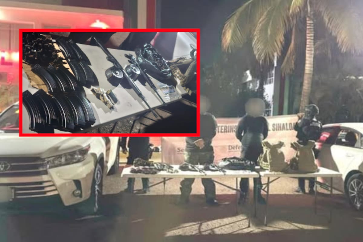Rescatan a hombre secuestrado en Culiacán; detenidos dos sujetos con AK-47, fentanilo y vehículos ponchallantas
