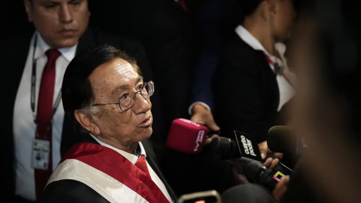José María Balcázar, nuevo presidente de Perú, irá a juicio por presunto robo de fondos del Colegio de Abogados de Lima