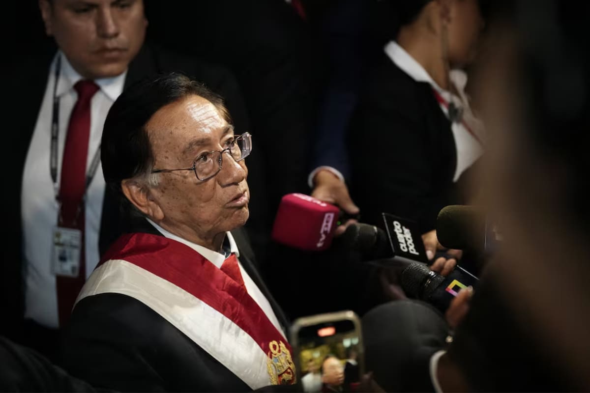 José María Balcázar, nuevo presidente de Perú, irá a juicio por presunto robo de fondos del Colegio de Abogados de Lima