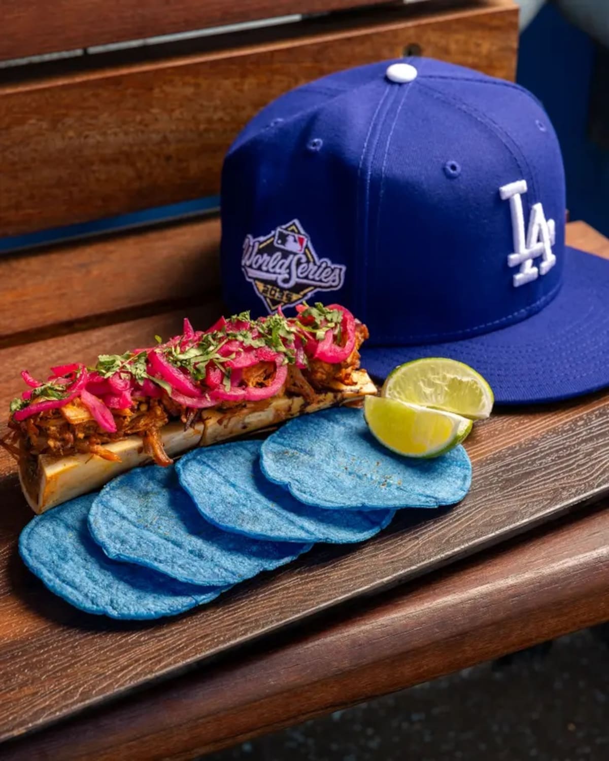 Taco de Cochinita Pibil y Tuétano (Dodger Stadium)