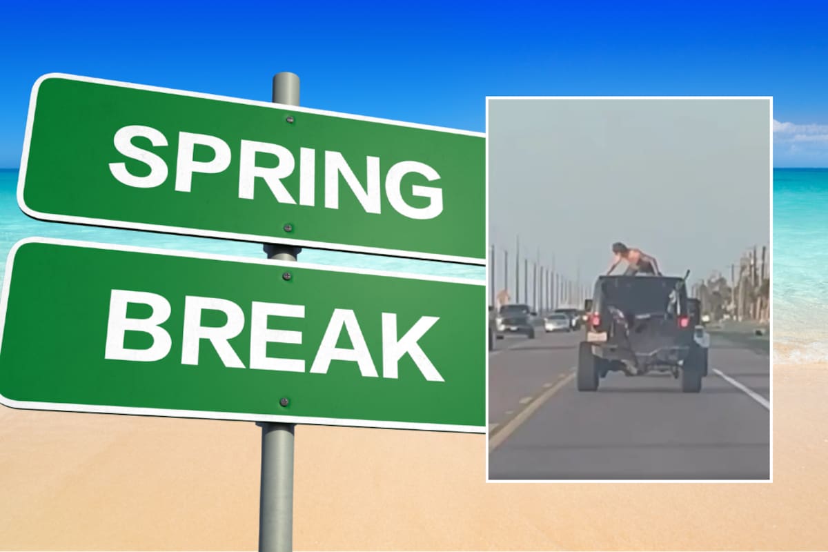 Joven que hacía twerking sobre un Jeep en movimiento sale expulsado tras fuerte choque en Texas