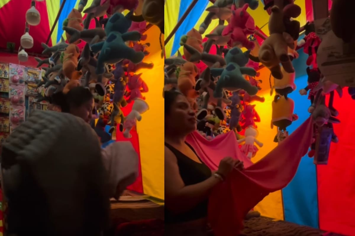 “No todo es diversión detrás de la feria” Joven se vuelve viral al mostrar cómo es vivir y dormir en los mismos juegos mecánicos donde trabaja