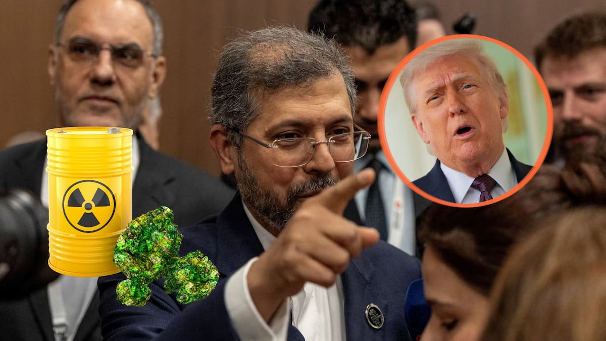 El viceministro iraní Saeed Khatibzadeh afirmó en Turquía que no se enviará ningún material enriquecido a EE.UU. y que la exigencia es innegociable, desmintiendo directamente las declaraciones de Trump del 16 de abril. /Reuters/Canva