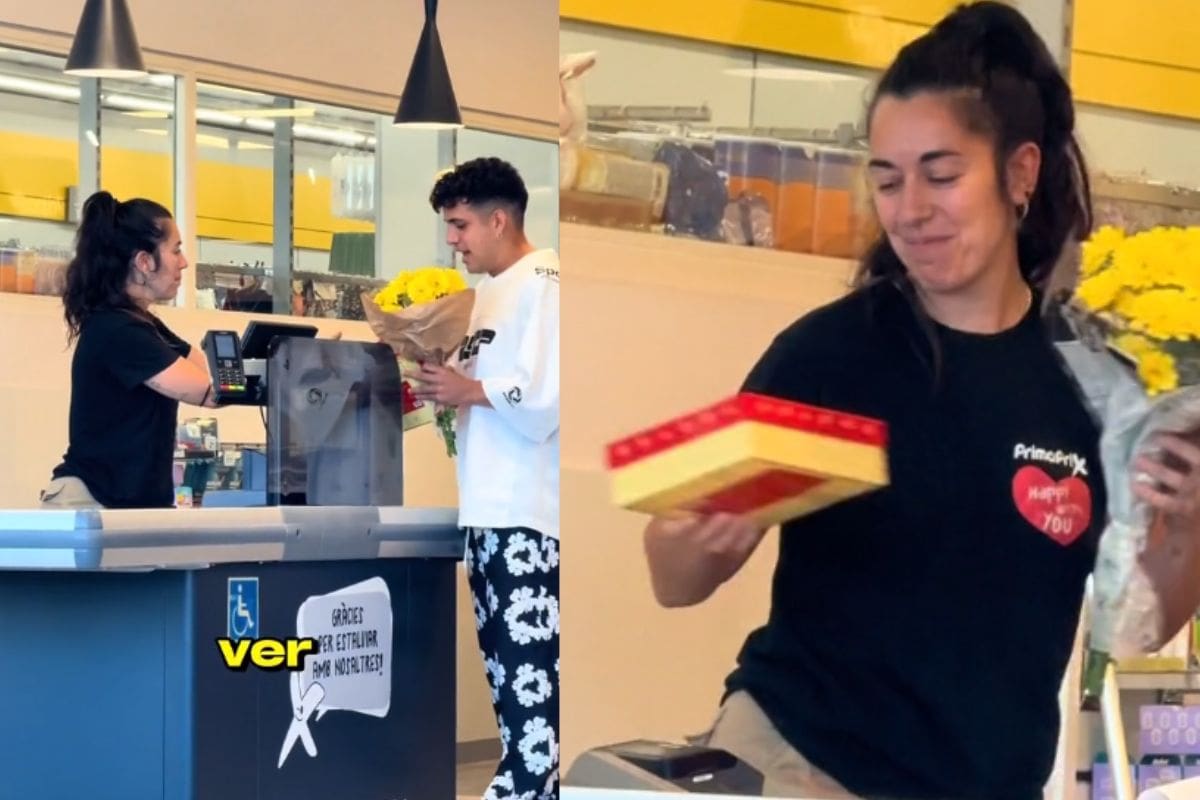 Hombre pide recomendación de regalo a una cajera de supermercado y se sorprende con lo que hizo