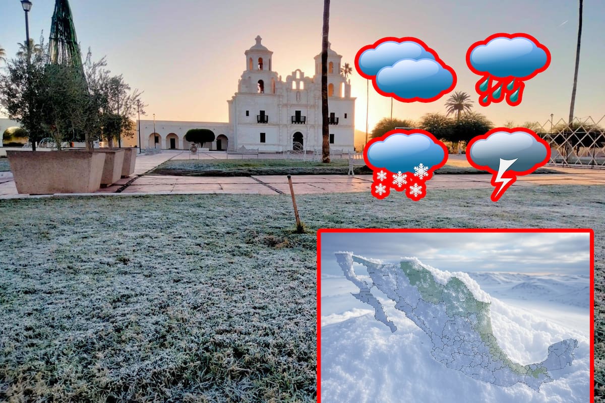 SMN: Frente frío “congelará” algunos estados de México con nevadas y mínimas de -15°
