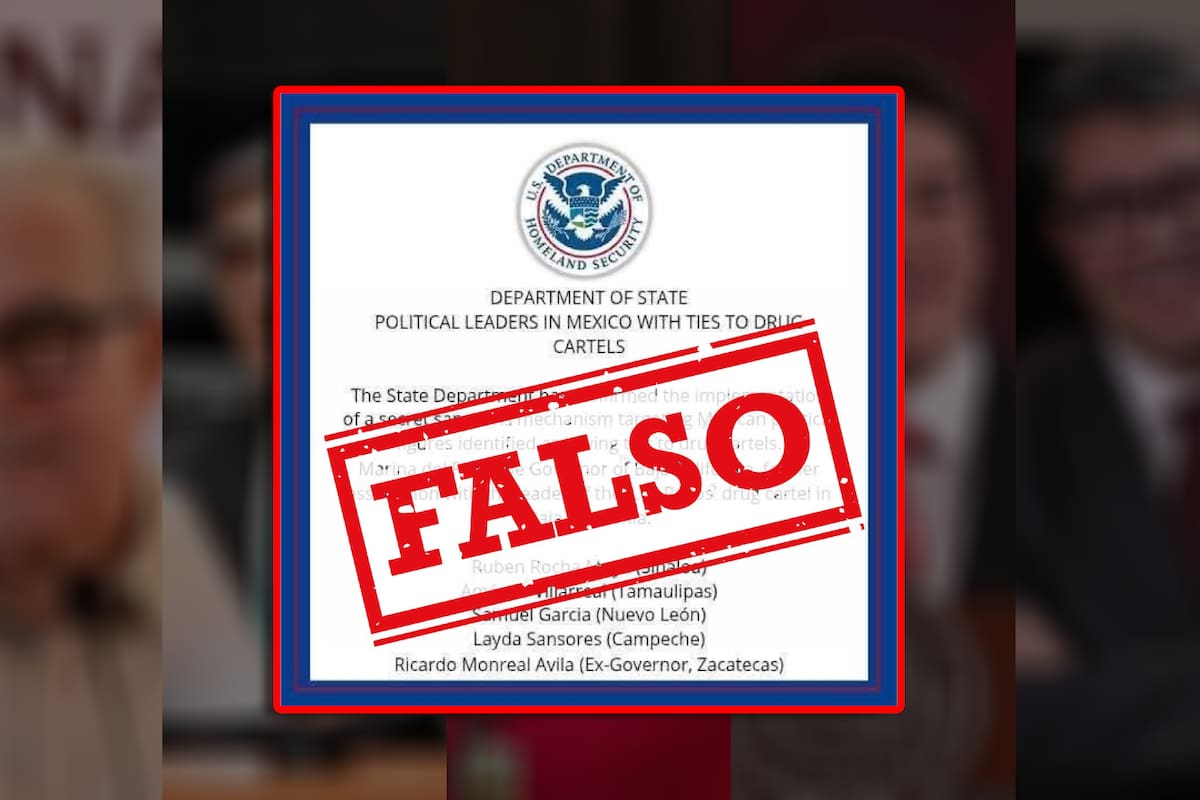 Embajadas de EEUU y México declaran que la supuesta lista de políticos mexicanos vinculados al crimen organizado es falsa