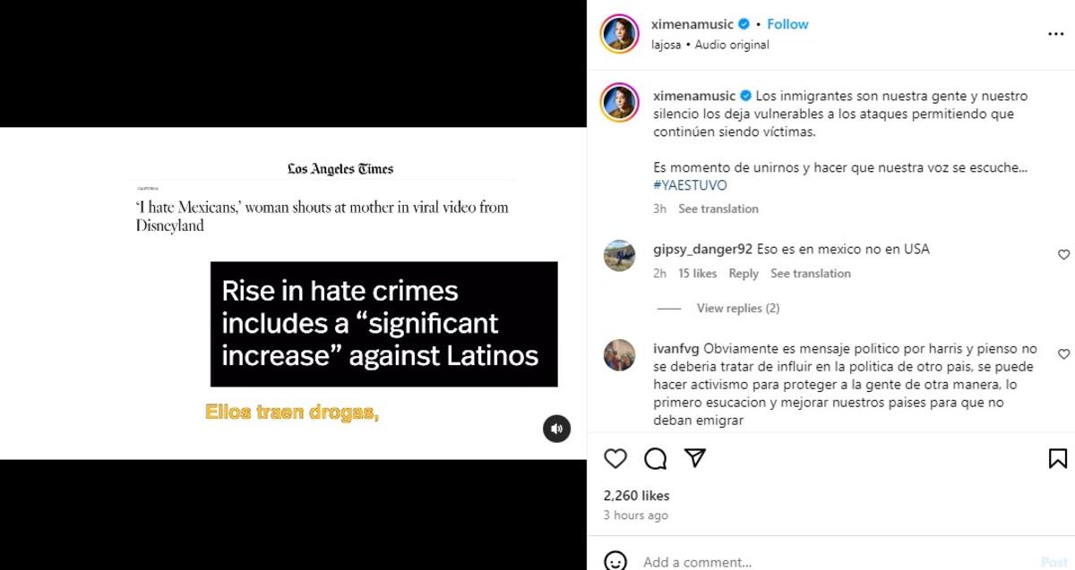 Ximena Sariñana se unió a la campaña "Ya Estuvo"