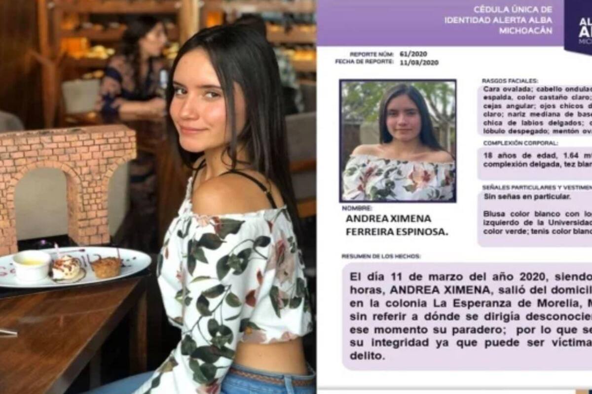 Andrea Ximena temía morir asesinada; hoy está desaparecida