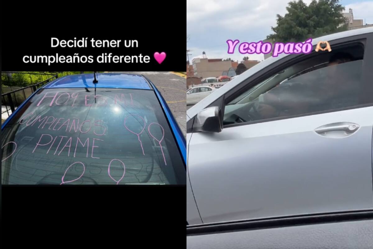 Una forma original de celebrar: joven pide que le piten por su cumpleaños y se hace viral