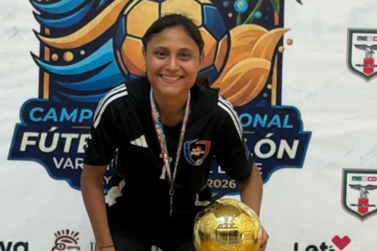 Cachanilla Paulina Gutiérrez se corona campeona nacional de futsala en Playa del Carmen