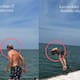 Papá, no inventes, no hagas locuras: hombre de 77 años se lanza al mar con una marometa pese a los reclamos de su hija